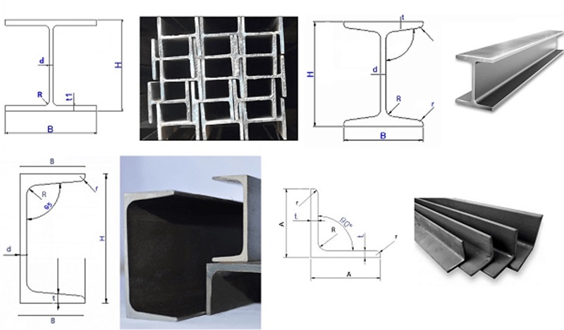 Các loại thép hình phổ biến