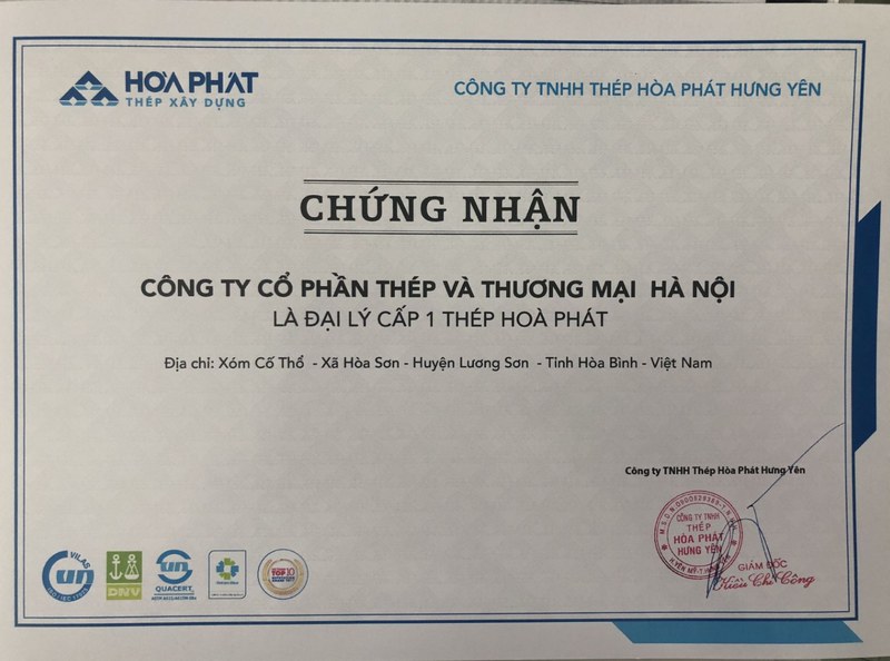 Tầm quan trọng của chứng chỉ xuất xưởng thép Hòa Phát