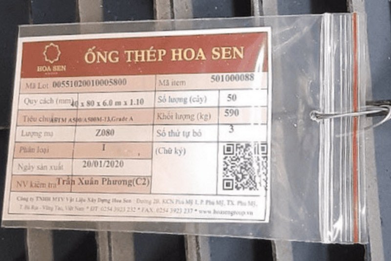 Hướng dẫn cách nhận biết ống thép Hoa Sen chính hãng