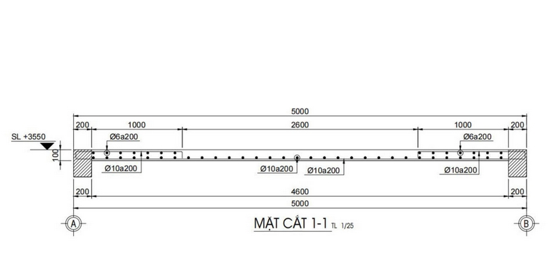 Bố trí thép sàn 1 lớp là gì?