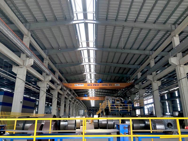 Nhà máy ống thép Hòa Phát Long An tại phía Nam