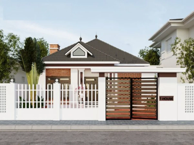 Cổng sắt hộp là phương án phổ biến vì sự linh hoạt