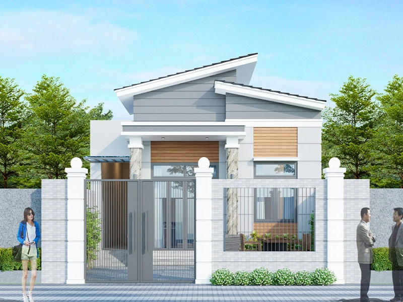 Cổng sắt nan dọc